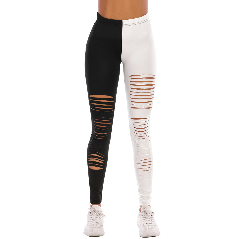 Damer leggings med modernt rivdesig Mirla-Eva Jonsson