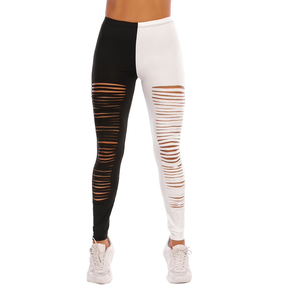 Damer leggings med modernt rivdesig Mirla-Eva Jonsson