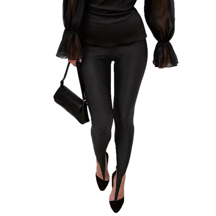 Damer leggings med stiliga cut-outs och elastisk komfortlinning Mirla-Eva Jonsson
