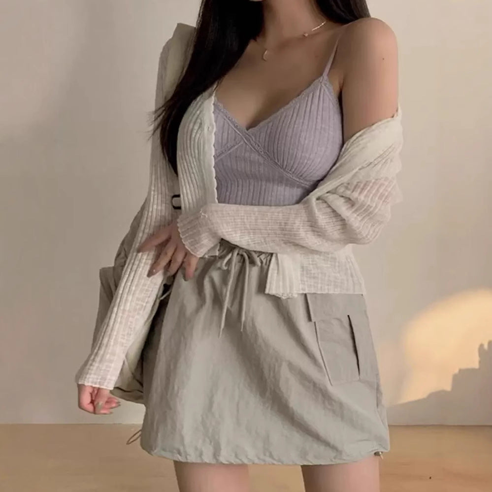Damer lekfull cardigan med dekorativa detaljer och lätt material Eva Jonsson-Eva Jonsson