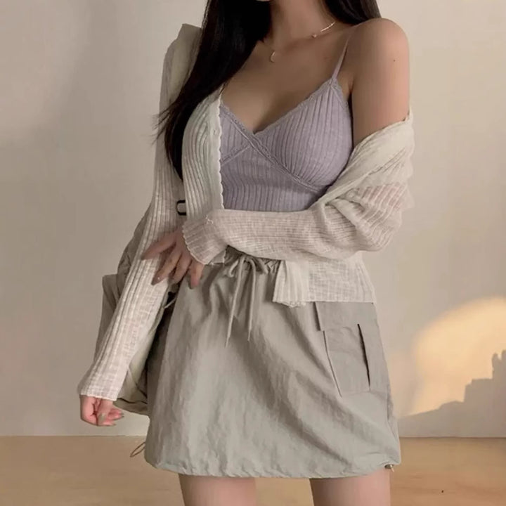 Damer lekfull cardigan med dekorativa detaljer och lätt material Eva Jonsson-Eva Jonsson
