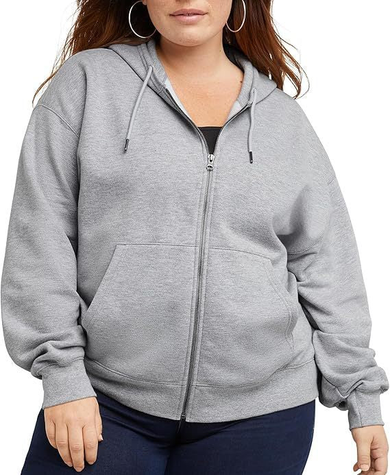 Damer lös passande hoodie med genomgående dragkedja och praktiska fickor Eva Jonsson-Eva Jonsson