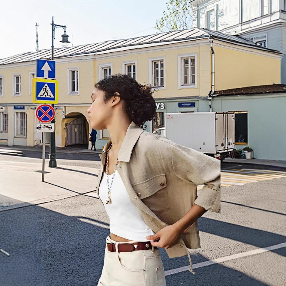 Damer lös passform Utility-jacka med fickor Mirla-Eva Jonsson
