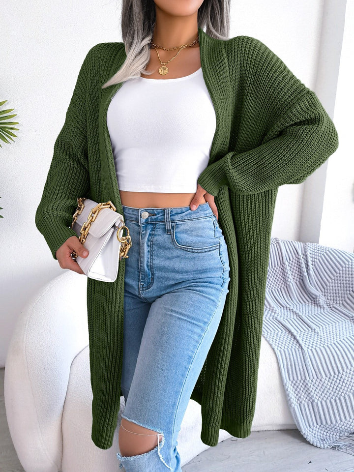 Damer lös stickad cardigan med elegant snitt Mirla-Eva Jonsson