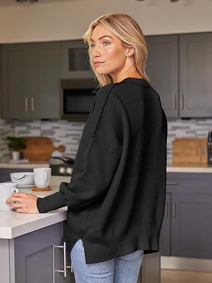 Damer lös stickad tröja Mirla-Eva Jonsson