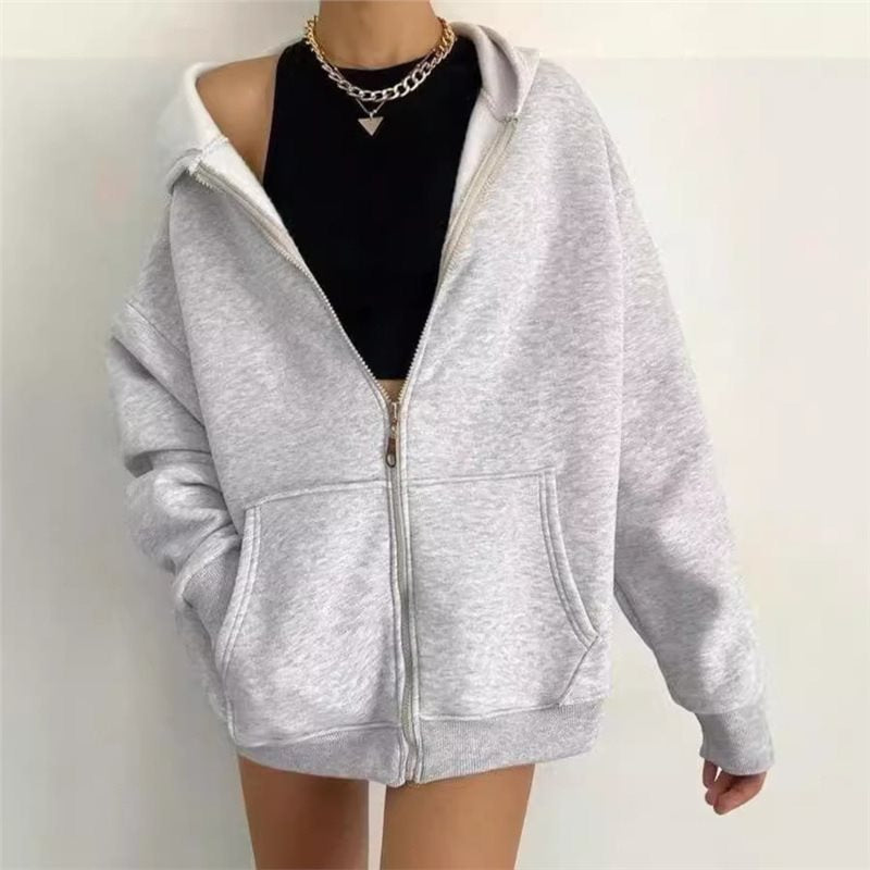 Damer lös zip hoodie Mirla-Eva Jonsson