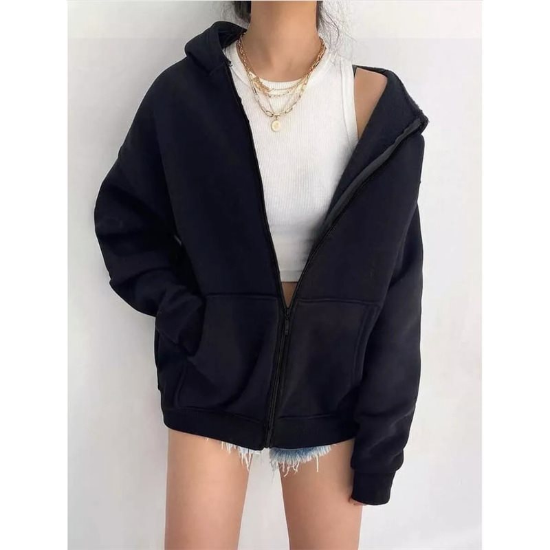 Damer lös zip hoodie Mirla-Eva Jonsson