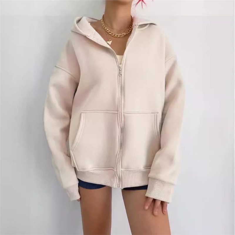 Damer lös zip hoodie Mirla-Eva Jonsson