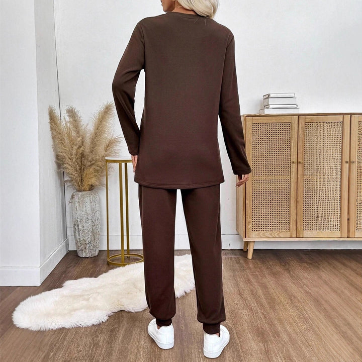 Damer loungewear-set i bekväma bomullsmaterial med lös passform Mirla-Eva Jonsson
