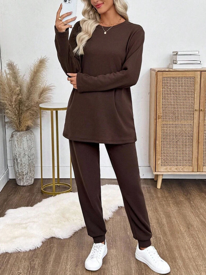 Damer loungewear-set i bekväma bomullsmaterial med lös passform Mirla-Eva Jonsson
