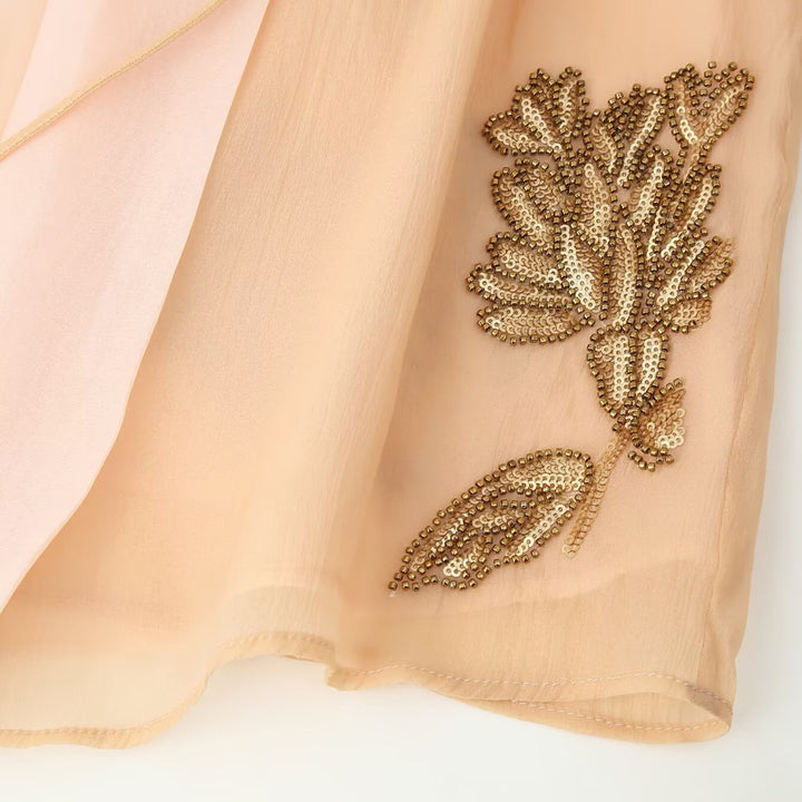 Damer luftig kimono-jacka med floristiska broderier Mirla-Eva Jonsson