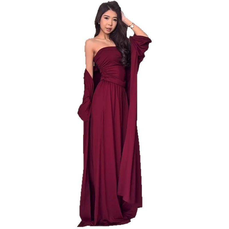 Damer luftig loungewear-set med lång kimono Eva Jonsson-Eva Jonsson