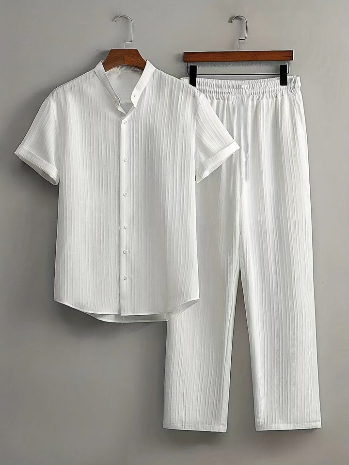 Damer luftig plisserad pyjamas-set Mirla-Eva Jonsson