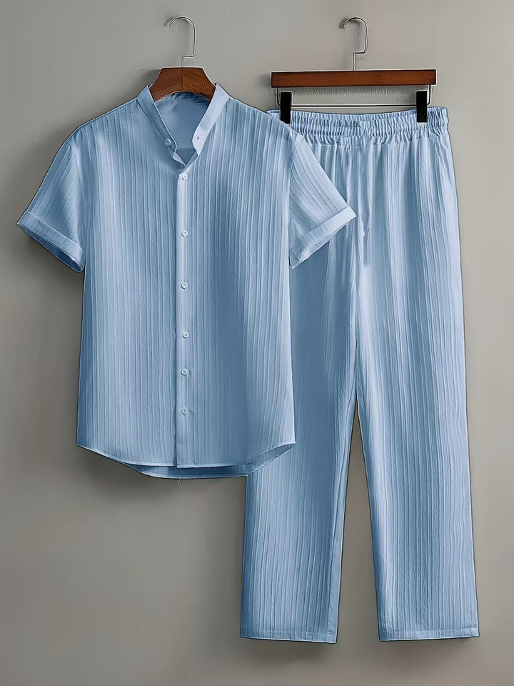 Damer luftig plisserad pyjamas-set Mirla-Eva Jonsson