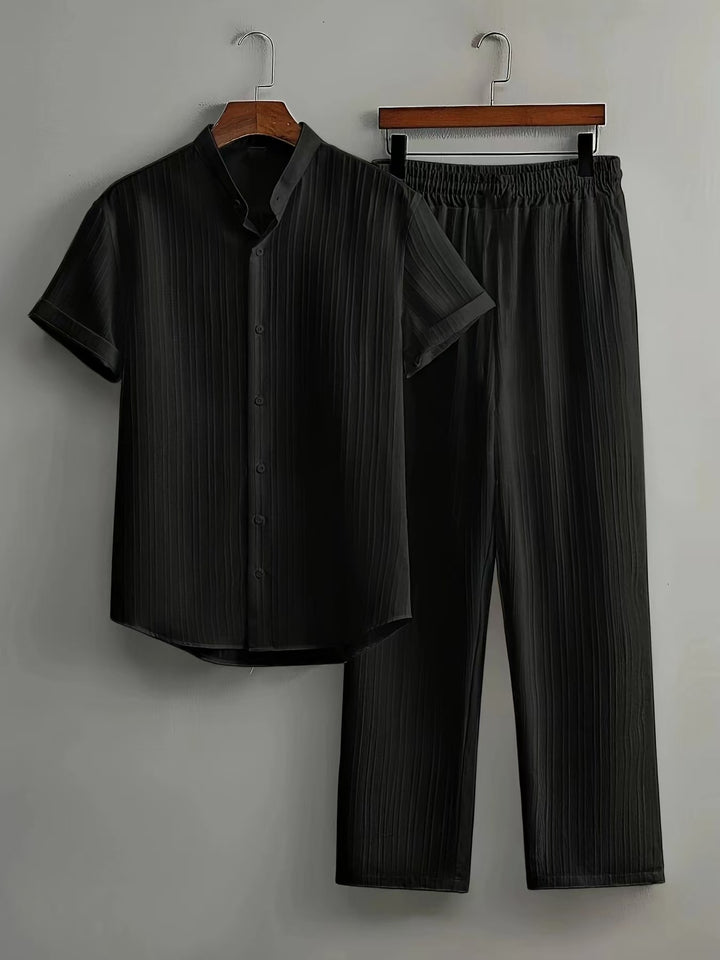 Damer luftig plisserad pyjamas-set Mirla-Eva Jonsson