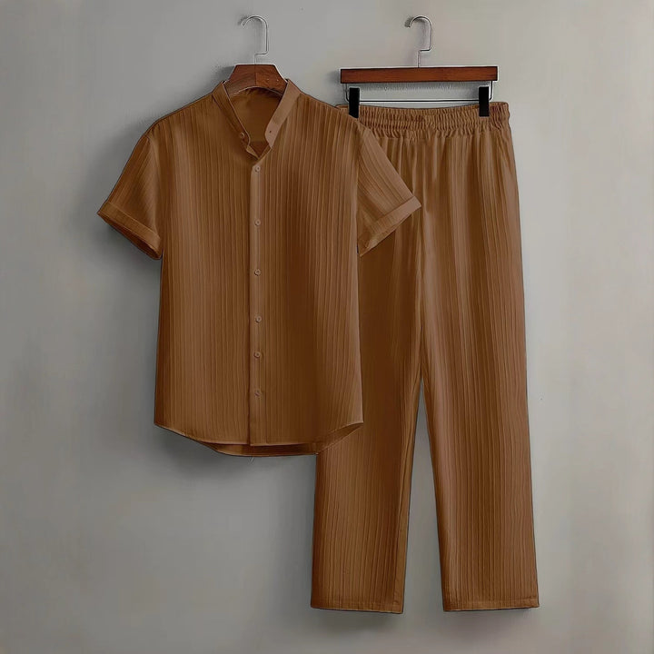 Damer luftig plisserad pyjamas-set Mirla-Eva Jonsson