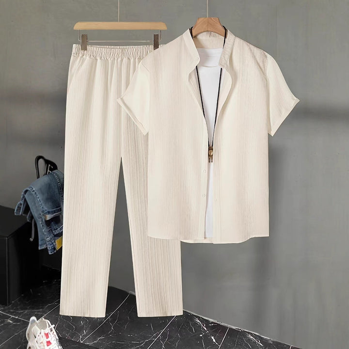 Damer luftig plisserad pyjamas-set Mirla-Eva Jonsson