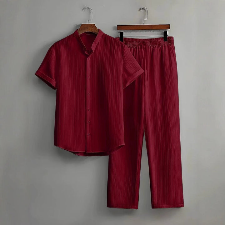Damer luftig plisserad pyjamas-set Mirla-Eva Jonsson