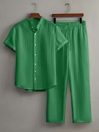 Damer luftig plisserad pyjamas-set Mirla-Eva Jonsson