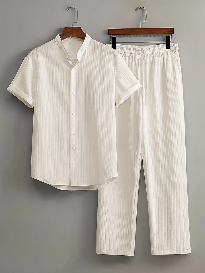 Damer luftig plisserad pyjamas-set Mirla-Eva Jonsson