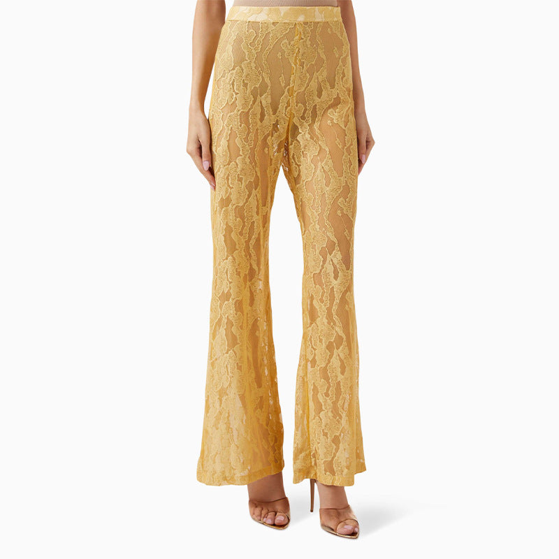 Damer luftig spaghetti-straps blus med spets Eva Jonsson-Eva Jonsson