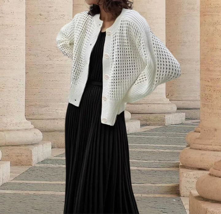 Damer luftig stickad cardigan Eva Jonsson-Eva Jonsson