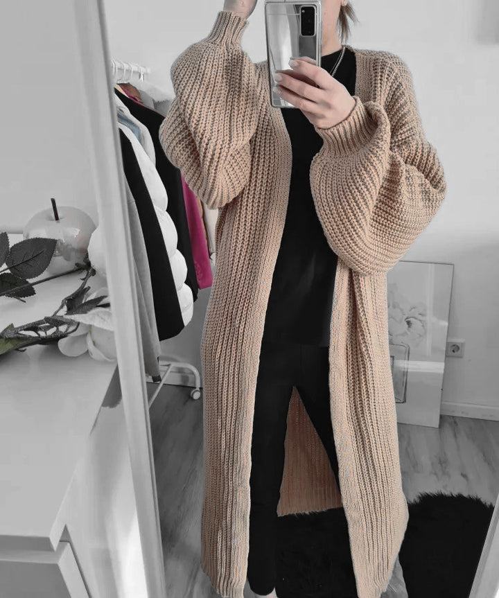Damer luftig stickad cardigan med vida ärmar Mirla-Eva Jonsson