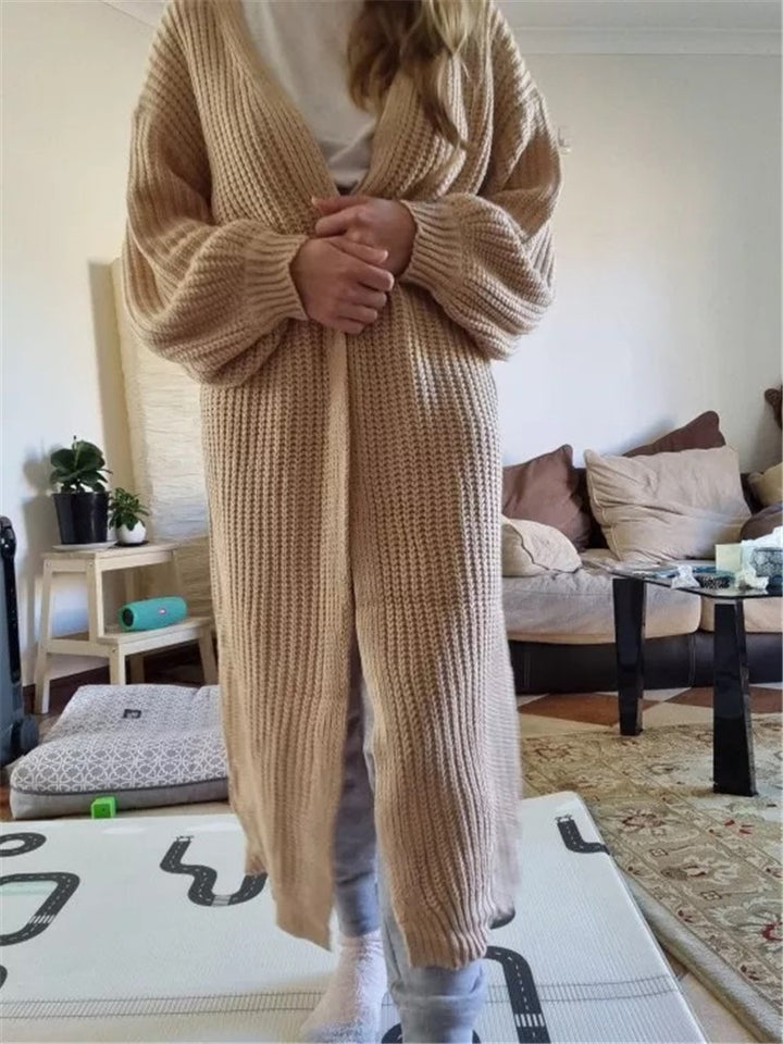 Damer luftig stickad cardigan med vida ärmar Mirla-Eva Jonsson