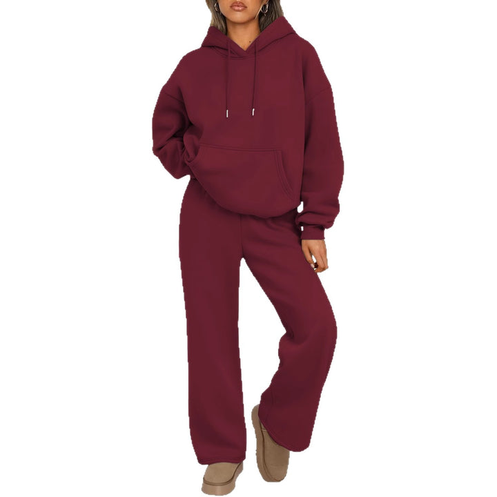 Damer lyxig hoodie med vid passform och bekväma joggingsbyxor Eva Jonsson-Eva Jonsson