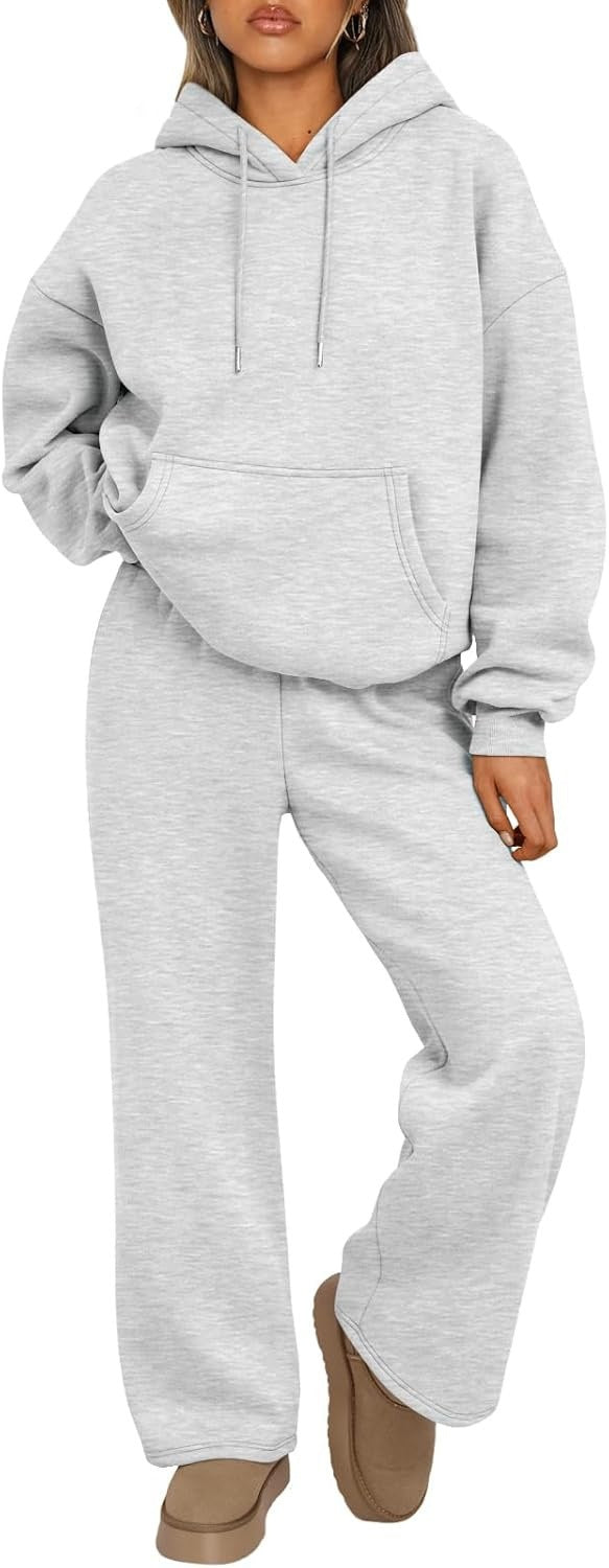 Damer lyxig hoodie med vid passform och bekväma joggingsbyxor Eva Jonsson-Eva Jonsson