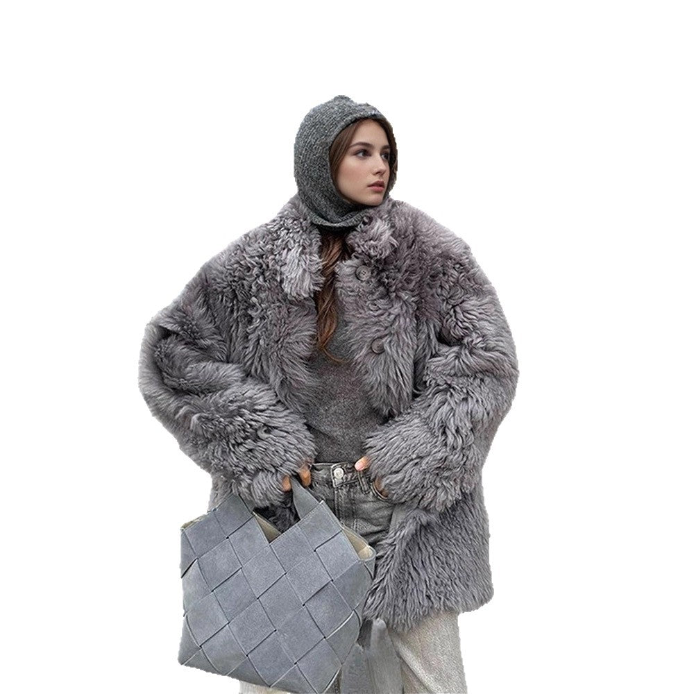 Damer lyxig konstpäls-kappa Mirla-Eva Jonsson