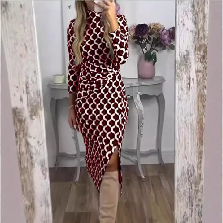 Damer maxiklänning med asymmetrisk design och höga sidssprund Mirla-Eva Jonsson