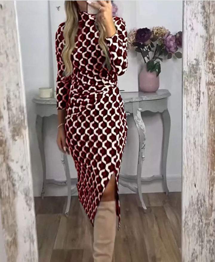 Damer maxiklänning med asymmetrisk design och höga sidssprund Mirla-Eva Jonsson