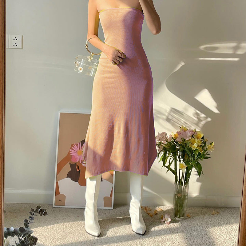 Damer maxiklänning med off-shoulder design och figurschmeckande passform Mirla-Eva Jonsson