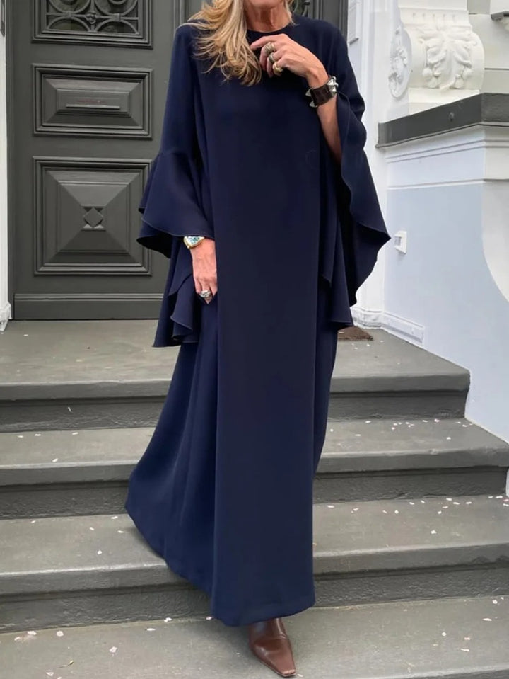 Damer maxiklänning med voluminösa ärmar Mirla-Eva Jonsson