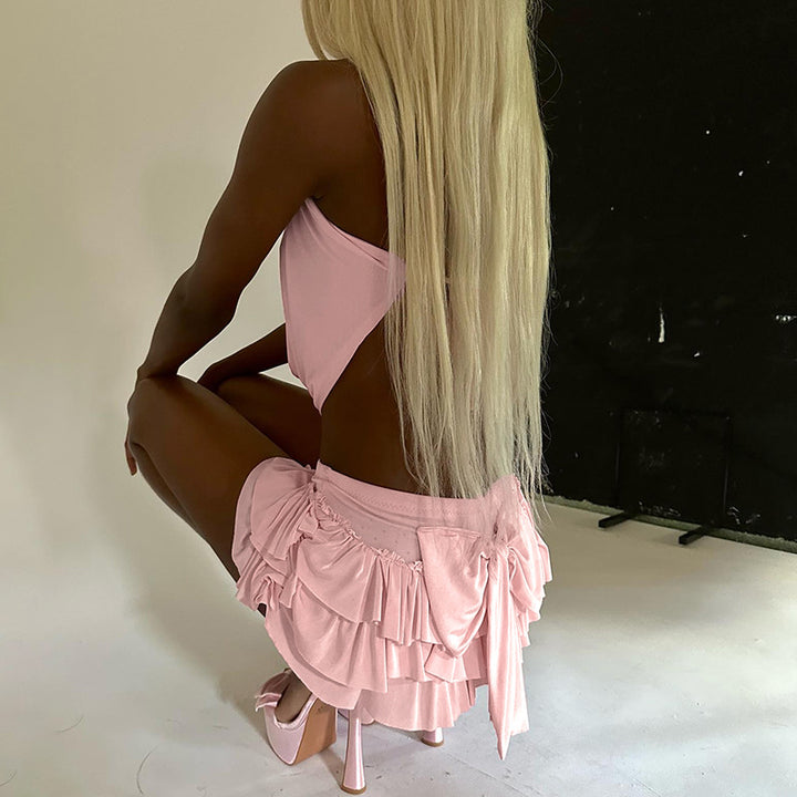 Damer mini-kjol med voluminösa volangdetaljer Mirla-Eva Jonsson
