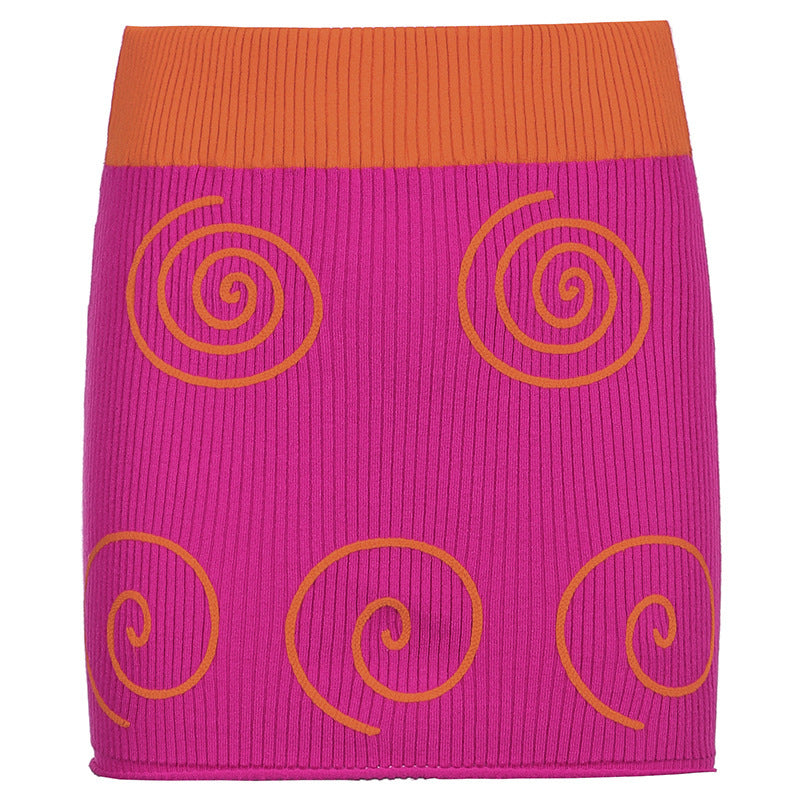 Damer minikjolar med unik spiraldesign Mirla-Eva Jonsson