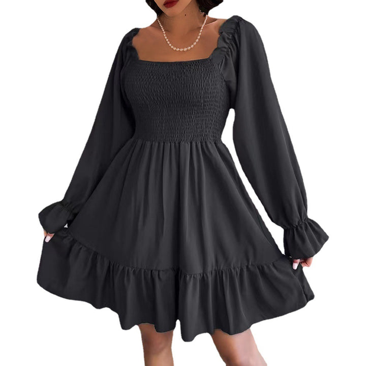 Damer miniklänning med volanger och voluminösa ärmar Eva Jonsson-Eva Jonsson