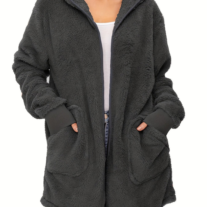 Damer mjuk fleece-kappa Mirla-Eva Jonsson