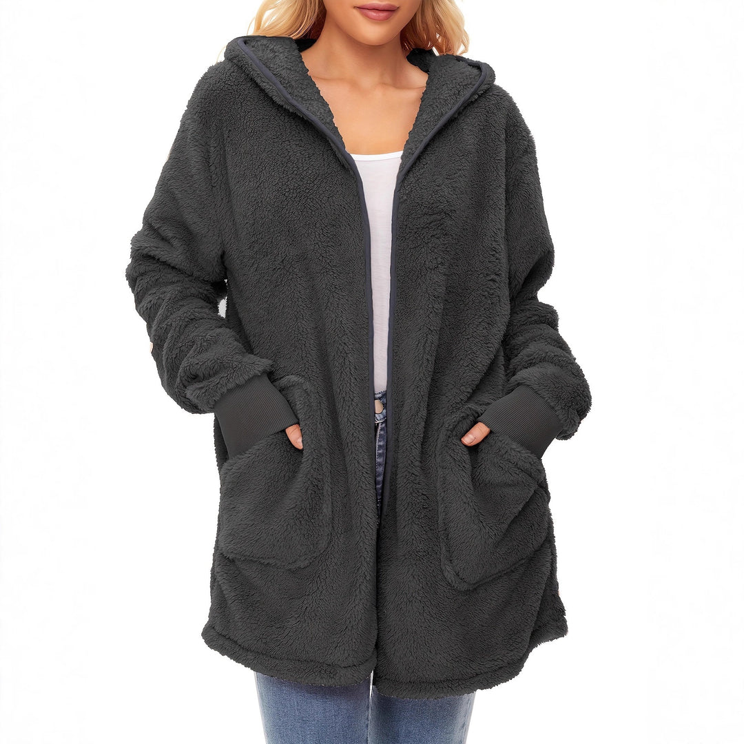 Damer mjuk fleece-kappa Mirla-Eva Jonsson