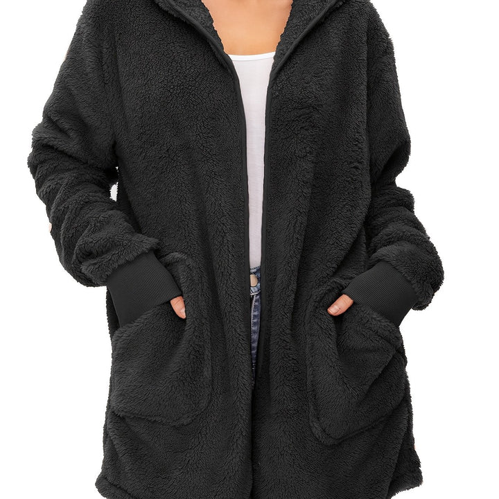 Damer mjuk fleece-kappa Mirla-Eva Jonsson