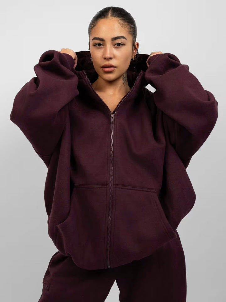 Damer mjuk hoodie och bekväm joggingsbyxa Mirla-Eva Jonsson