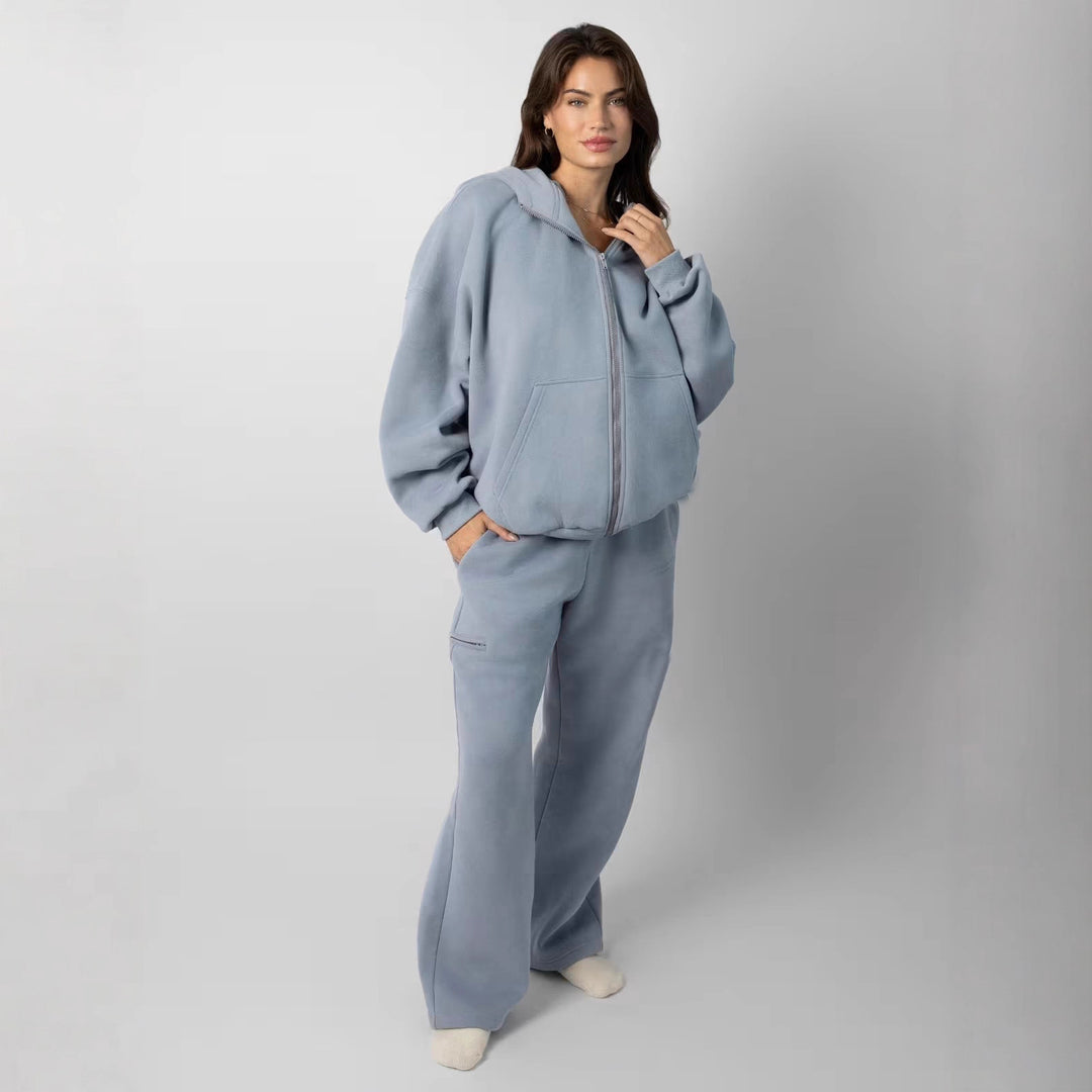 Damer mjuk hoodie och bekväm joggingsbyxa Mirla-Eva Jonsson