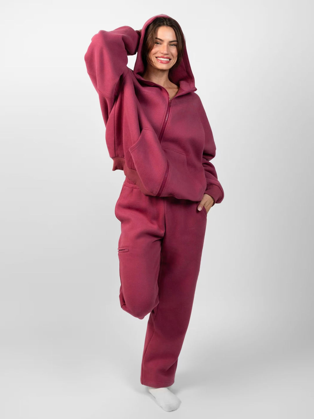 Damer mjuk hoodie och bekväm joggingsbyxa Mirla-Eva Jonsson