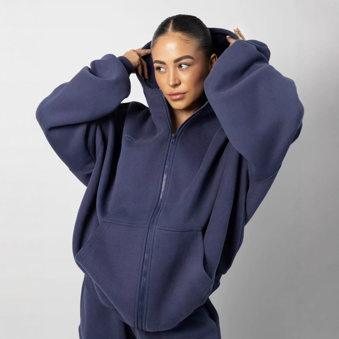 Damer mjuk hoodie och bekväm joggingsbyxa Mirla-Eva Jonsson