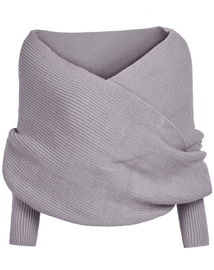 Damer mjukt stickad scarf med modernt knutdesign Eva Jonsson-Eva Jonsson