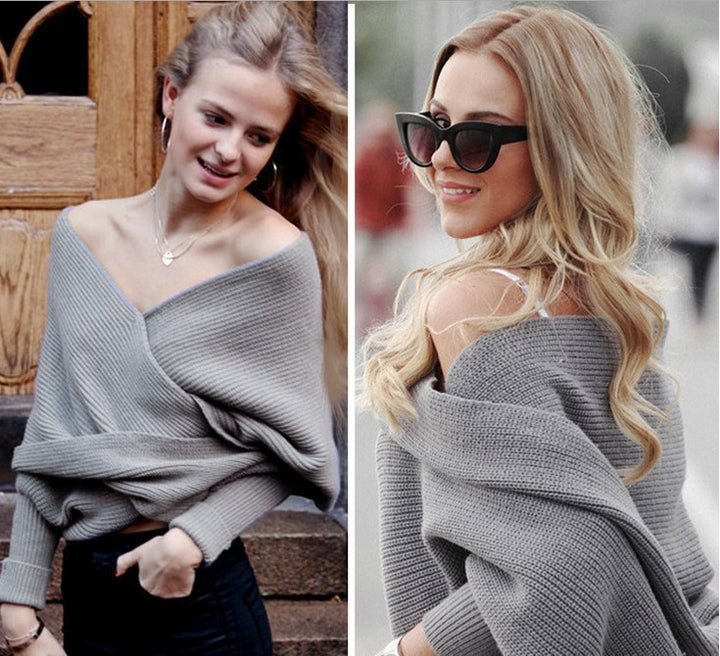 Damer mjukt stickad scarf med modernt knutdesign Eva Jonsson-Eva Jonsson