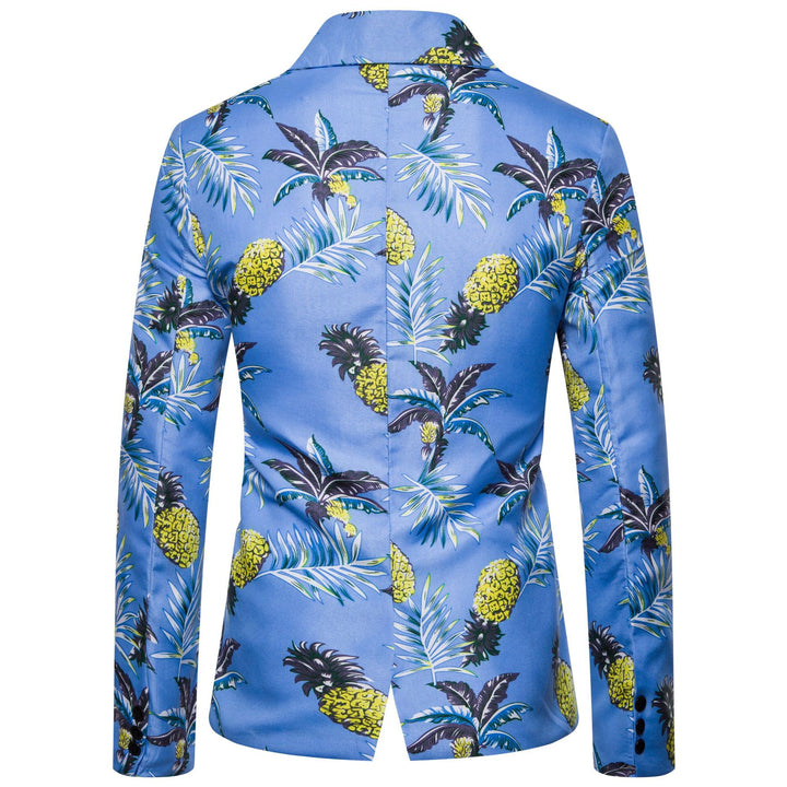 Damer mode blazer med exotisk ananasdesign och andningsbart tyg Mirla-Eva Jonsson