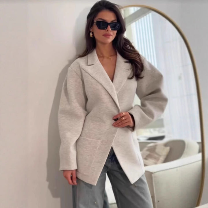 Damer mode blazer med oversized passform och fickor Mirla-Eva Jonsson