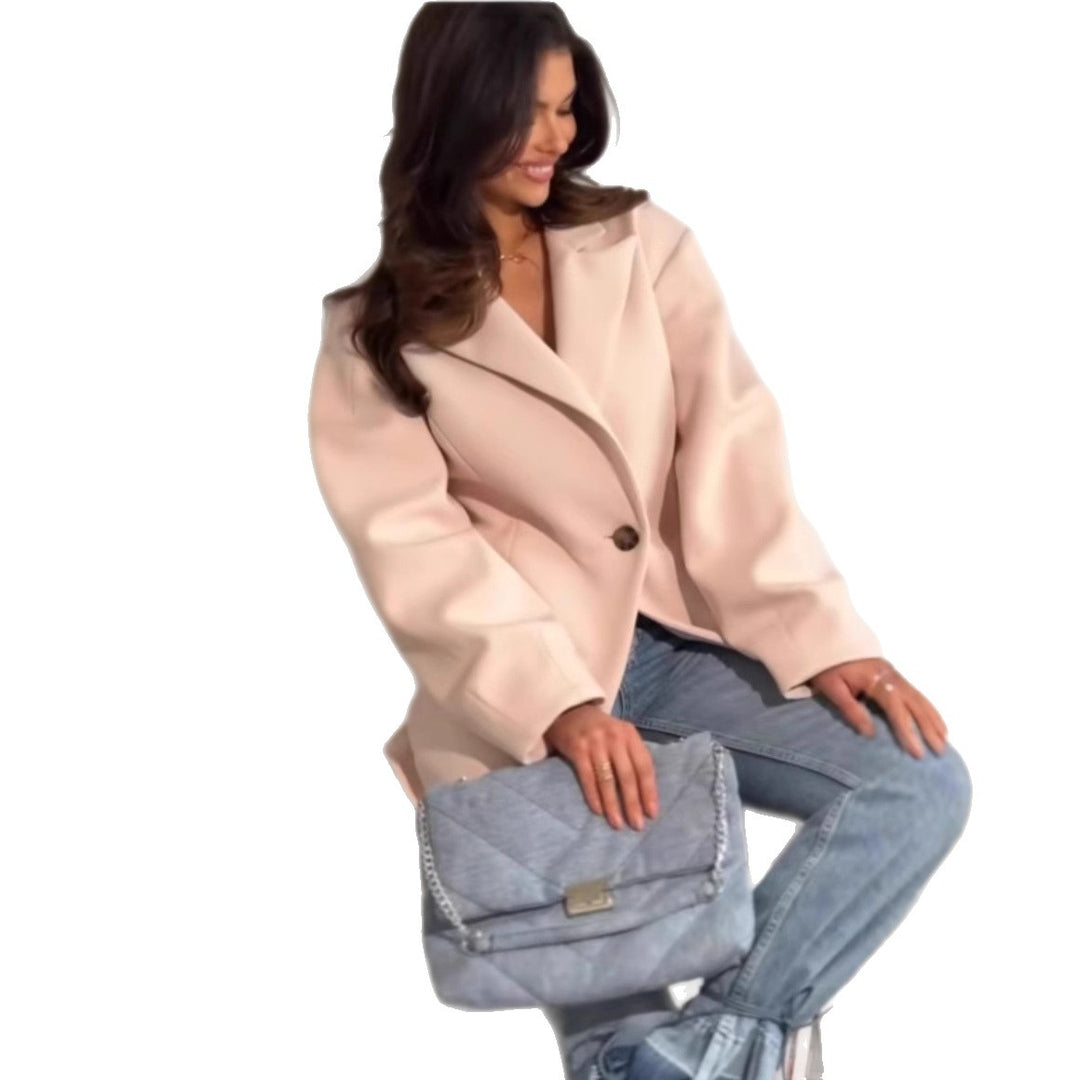 Damer mode blazer med oversized passform och fickor Mirla-Eva Jonsson